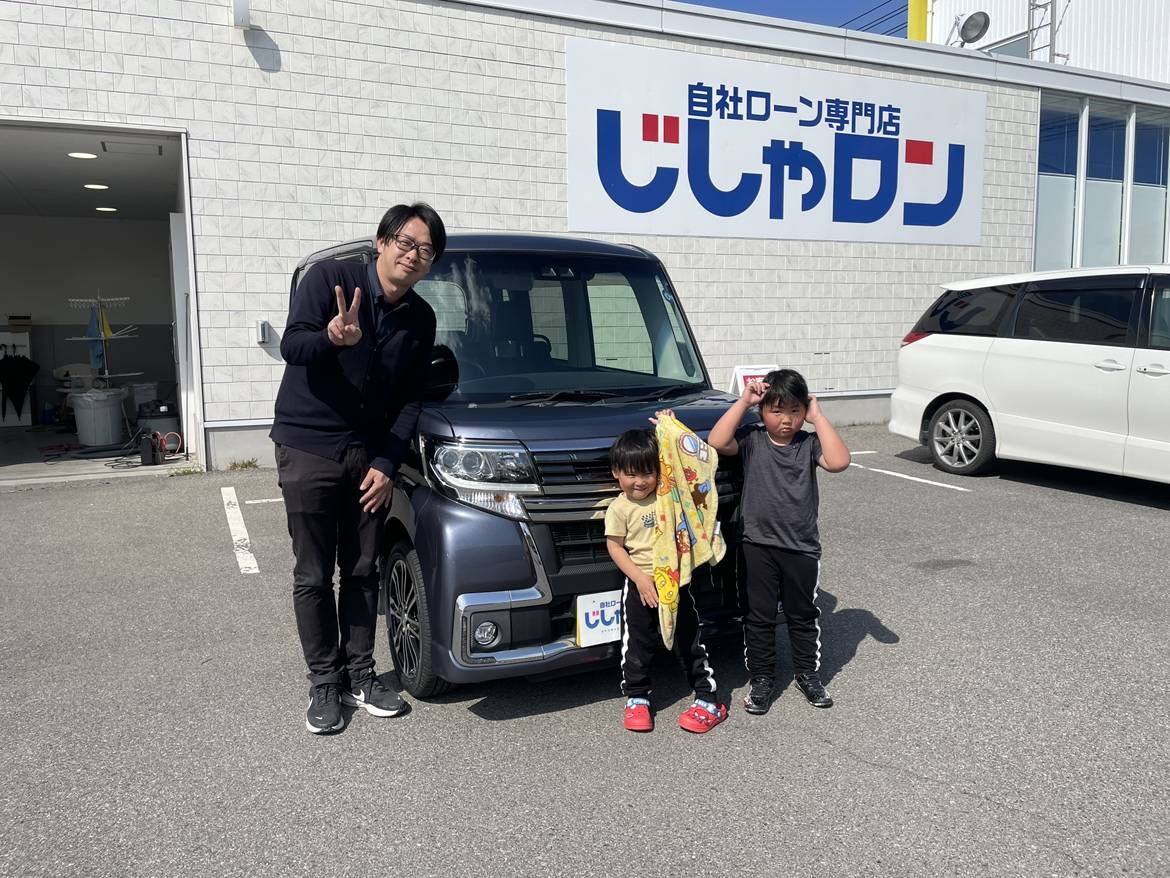 ダイハツ　タントカスタムをご納車しました！