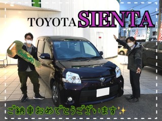 ☆トヨタ：シエンタ★ご納車★おめでとうございます☆