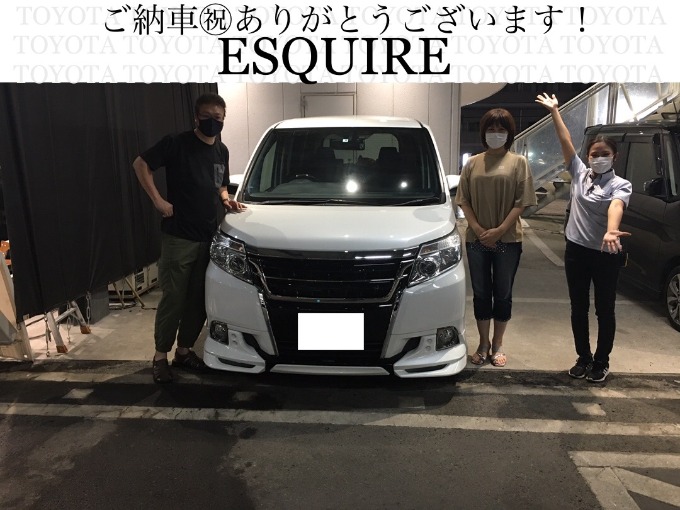 ◆トヨタ　エスクァイア◆ご納車おめでとうございます！