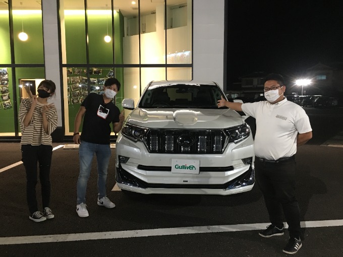 納車風景！！ランクル！