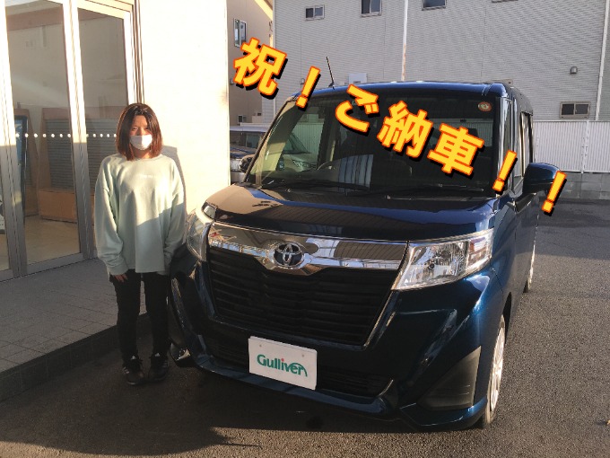 お車ご納車しました！！「トヨタ ルーミー」