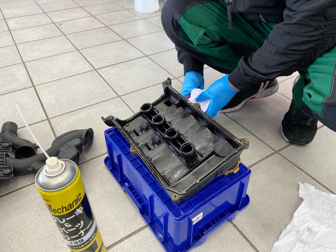 軽のエンジン内部撮影してみました02