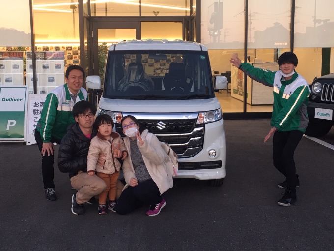 【祝　スペーシア　ご納車させていただきました！！】