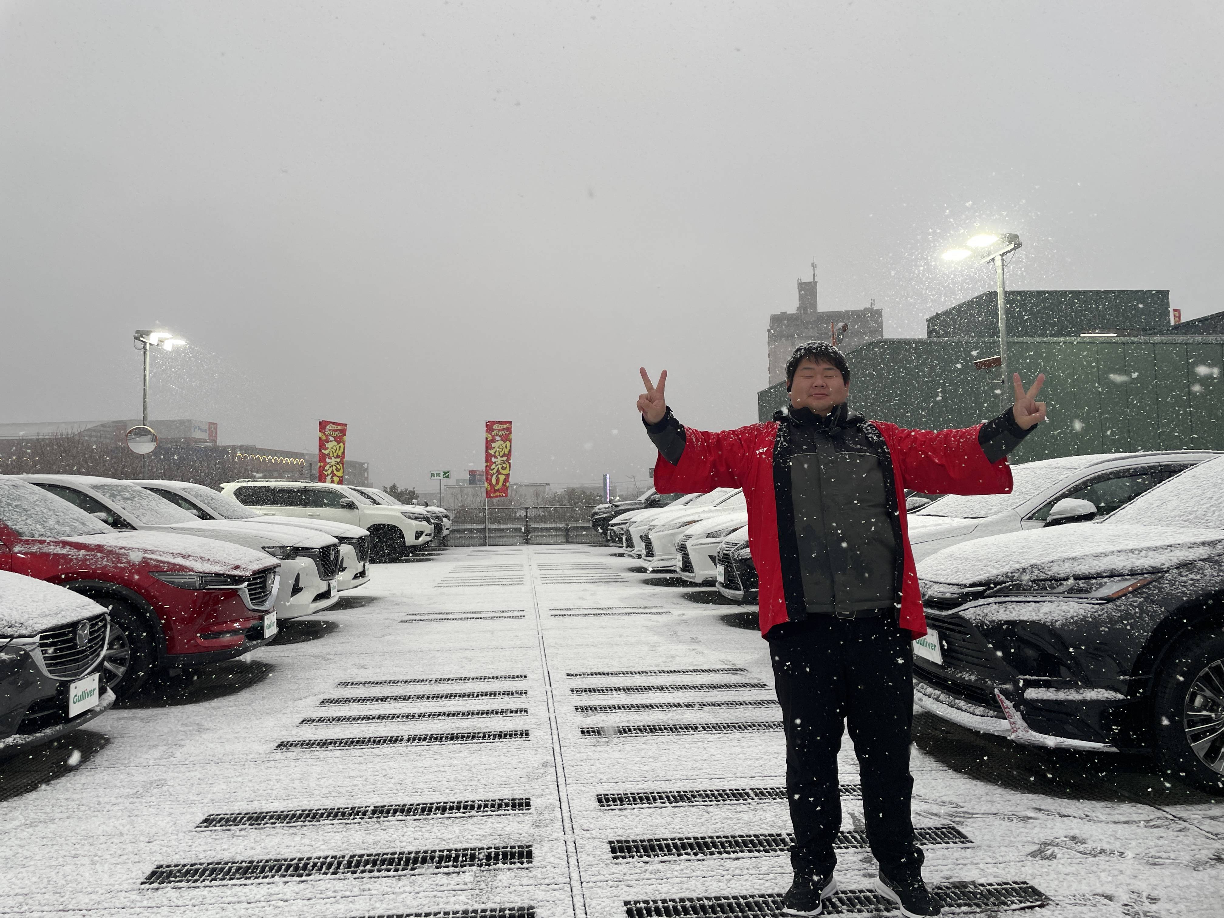 雪模様です！！