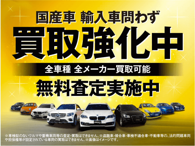 全車種買取強化中です！