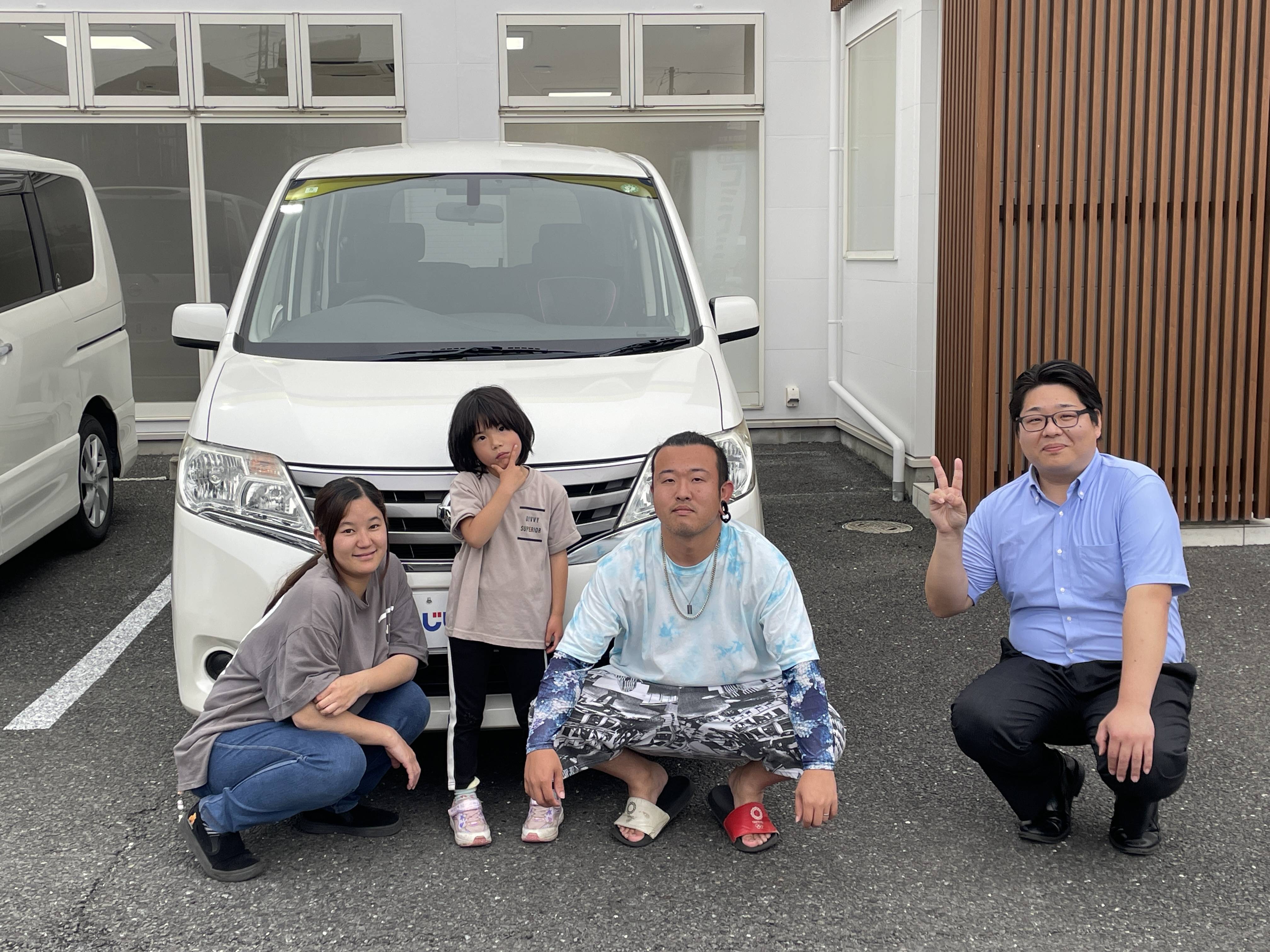 ☆　K様　ご納車おめでとうございます！☆【埼玉、東京のお客様　自社ローン専門店じしゃロン川越店まで】01