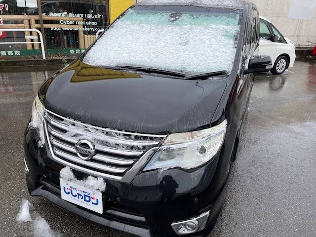 富山に来て初めて雪を経験しました！