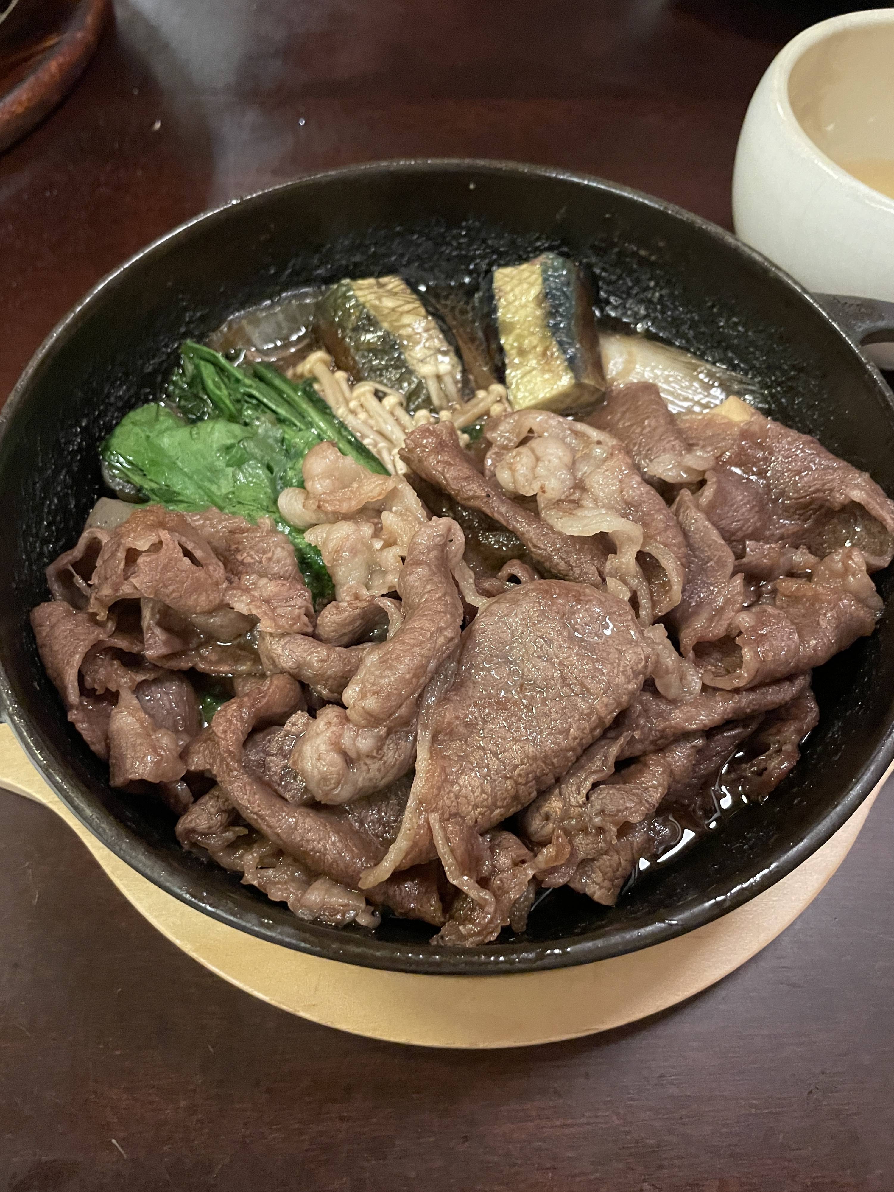 すき焼きを食べました