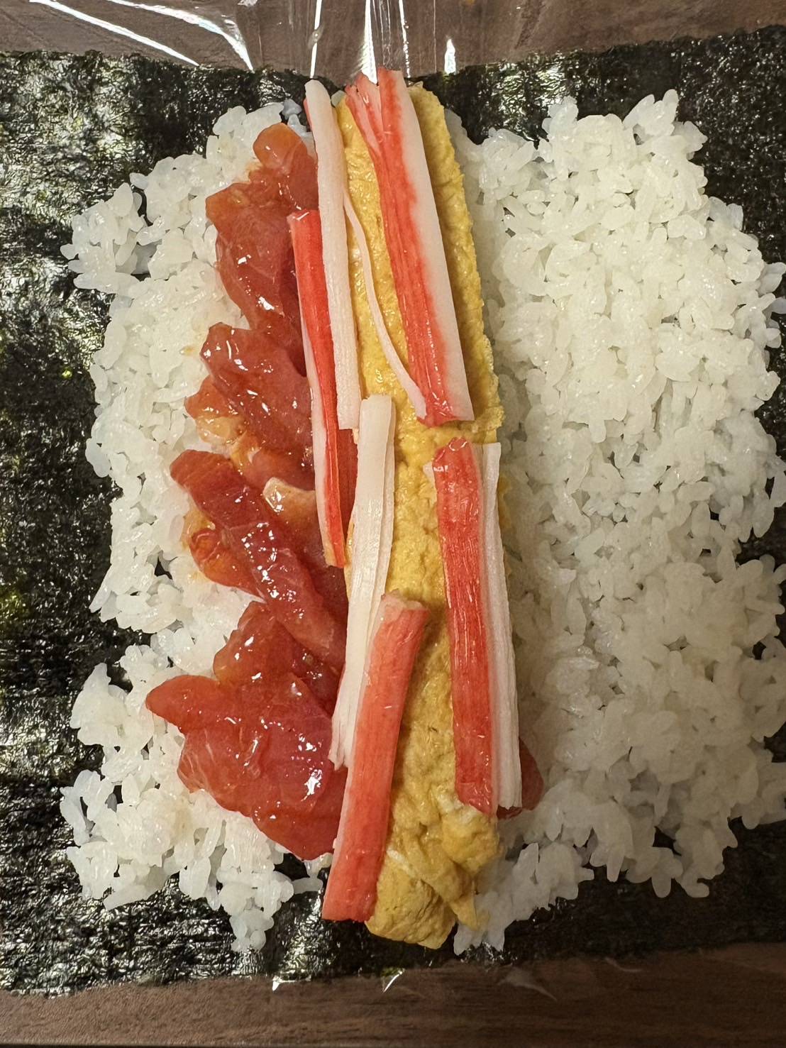 恵方巻を食べました。