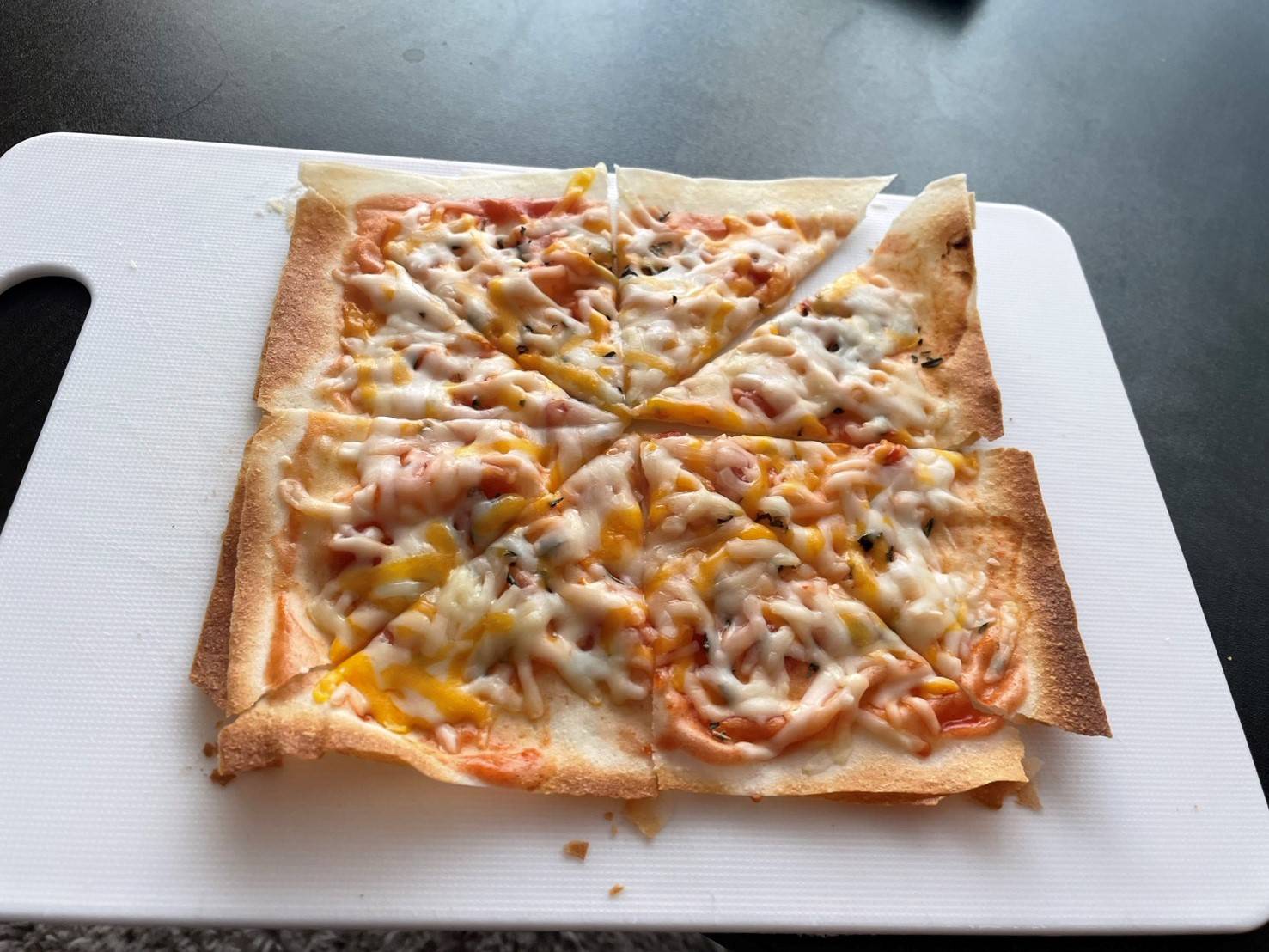 春巻きの皮でピザ！！