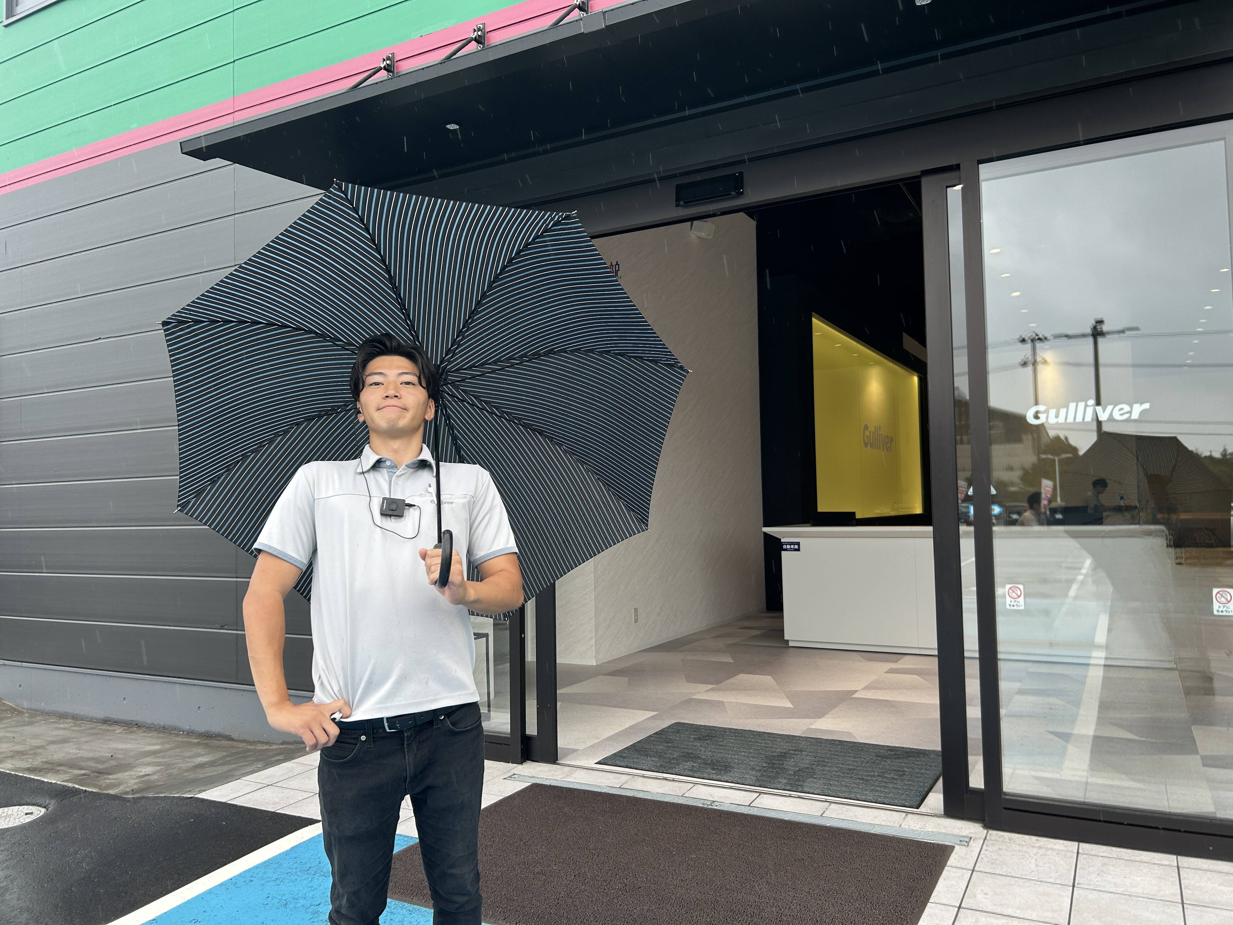 あいにくの天気ですが、営業しております！