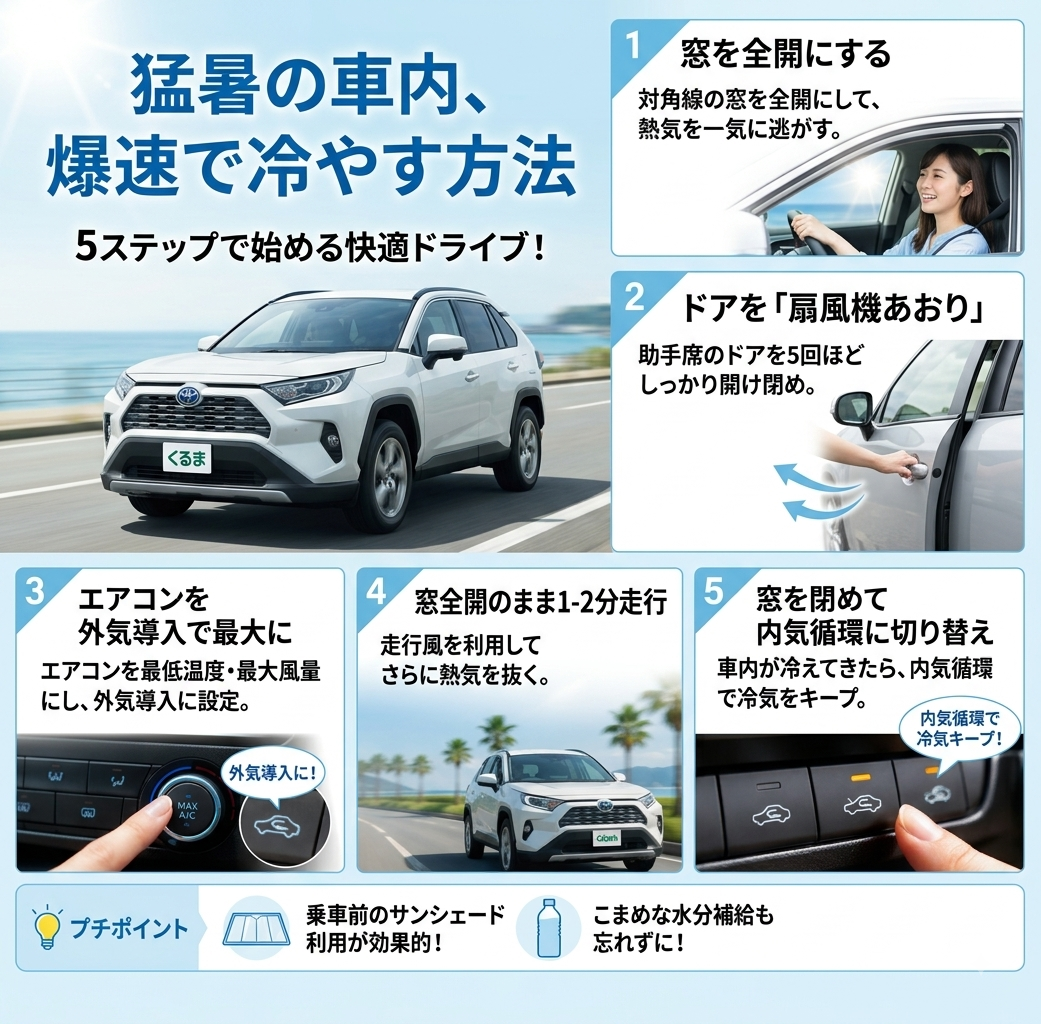知ってて損なし！夏の車内ライフハック！！