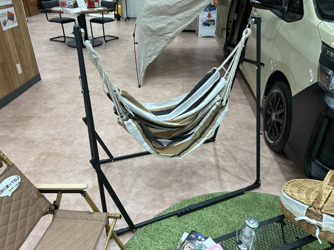 ハンモックを設置しました！