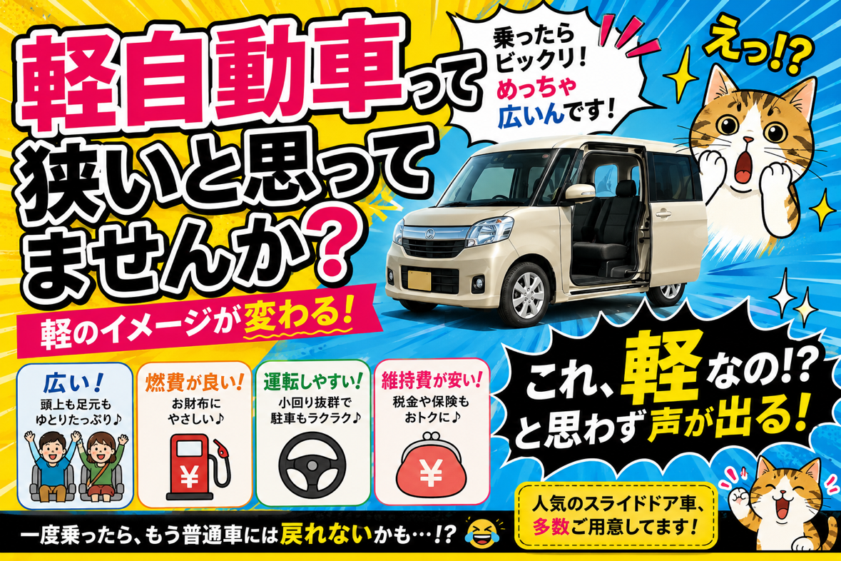 「車の大きさ＝車内の広さ」だと思ってませんか？