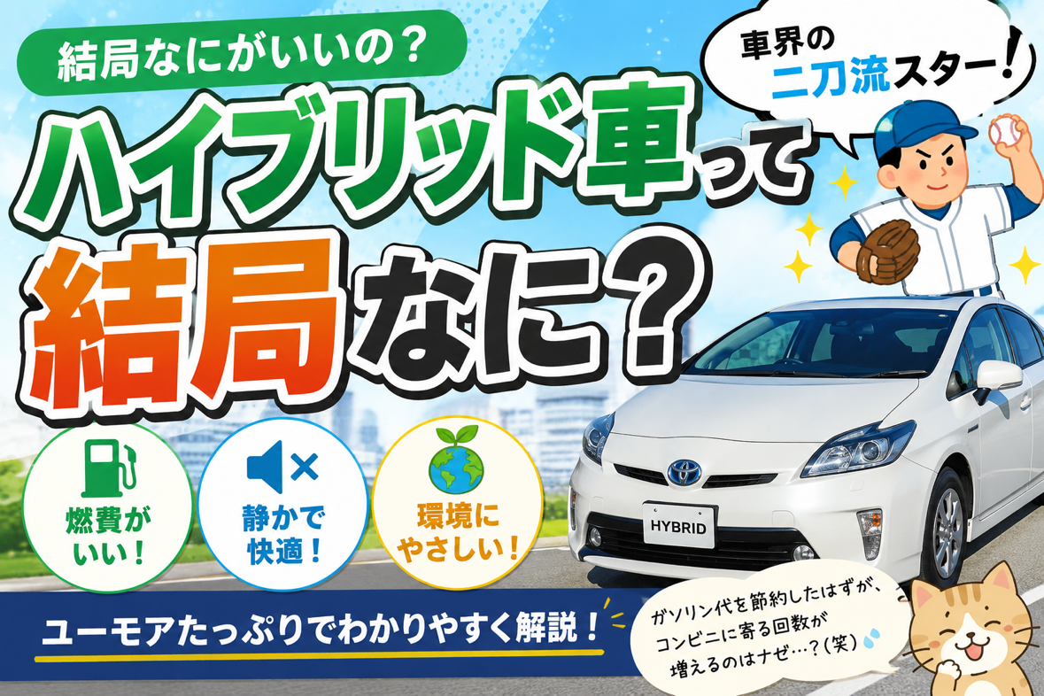 ハイブリッド車って結局なに？～車界の二刀流スター～