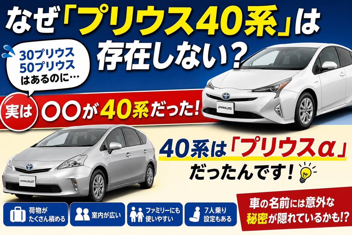 なぜ「プリウス40系」は存在しない？実は〇〇が40系だった！