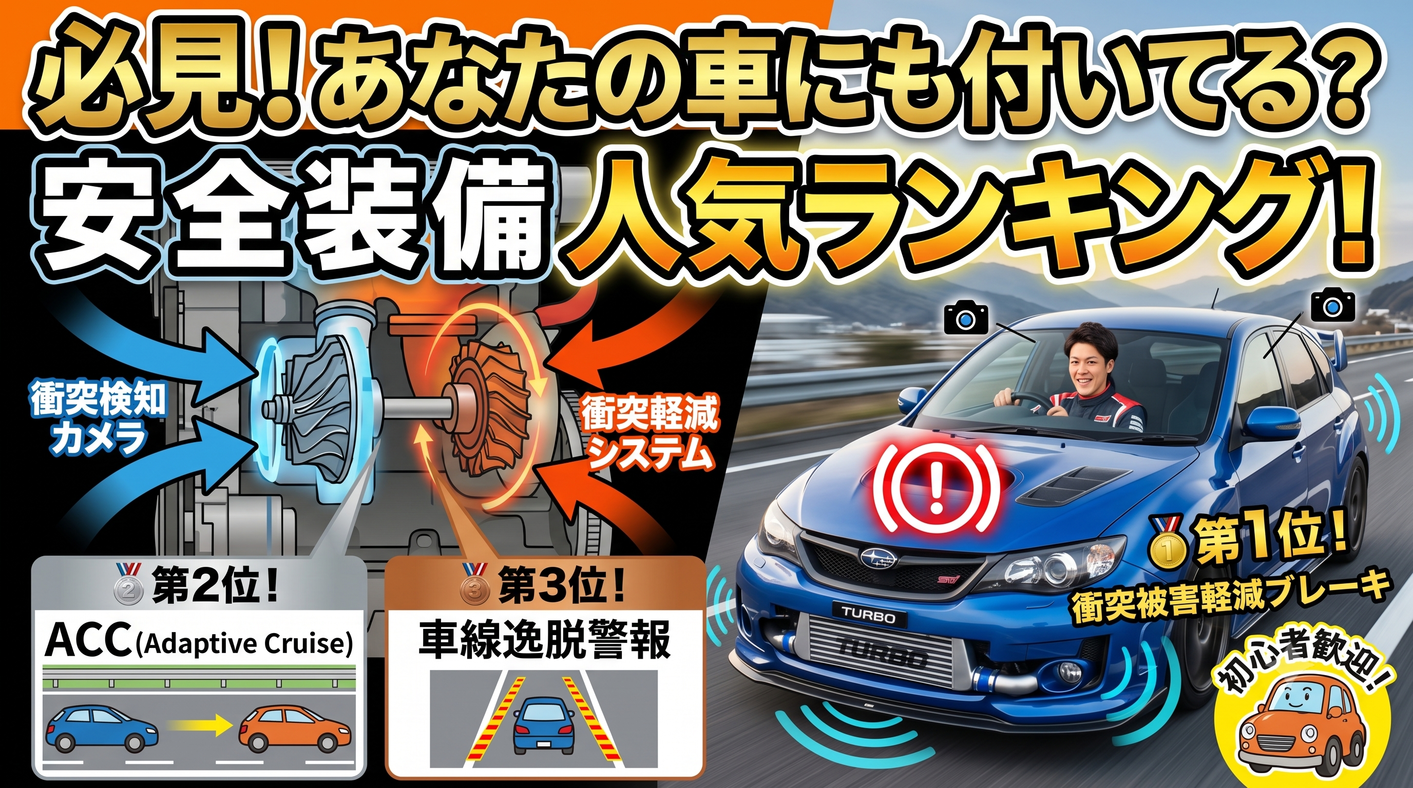 中古車選びで人気の安全装備ランキング！あなたの車にも付いてる？