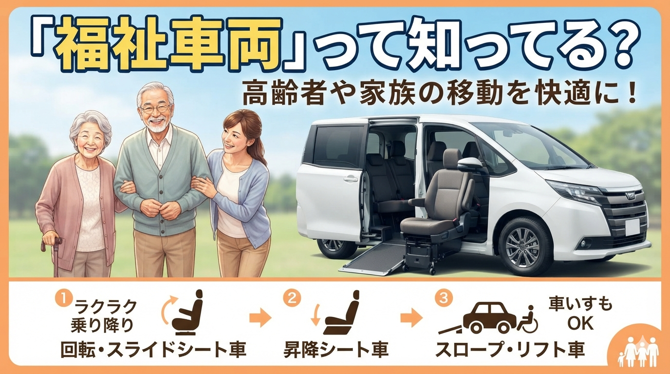 福祉車両ってなに？知っておきたい「乗りやすい車」の話