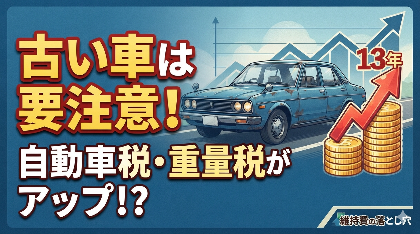年式が古い車は税金が高くなる？知っておきたい「重課税」