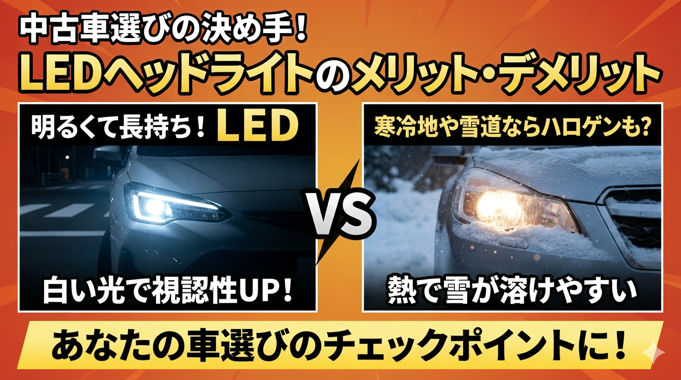 LEDヘッドライトの方がいい？実はメリットがいっぱい！