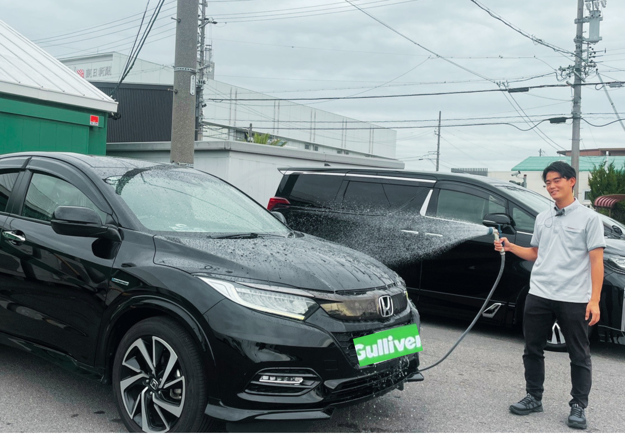 納車準備中の一コマ・・・