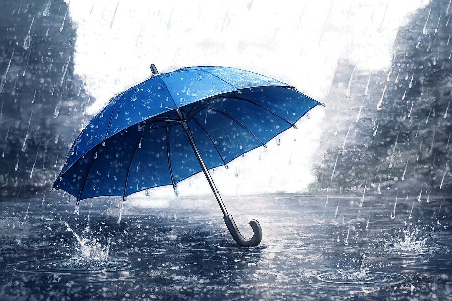 久しぶりの雨!