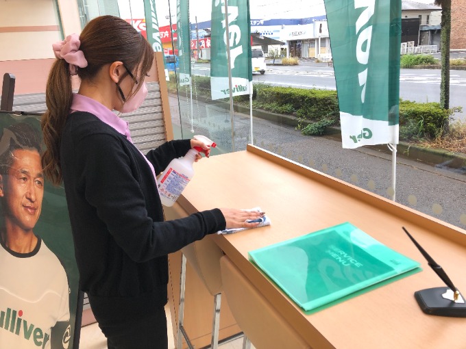 おはようございます！感染症対策バッチリ10：00から営業です！02
