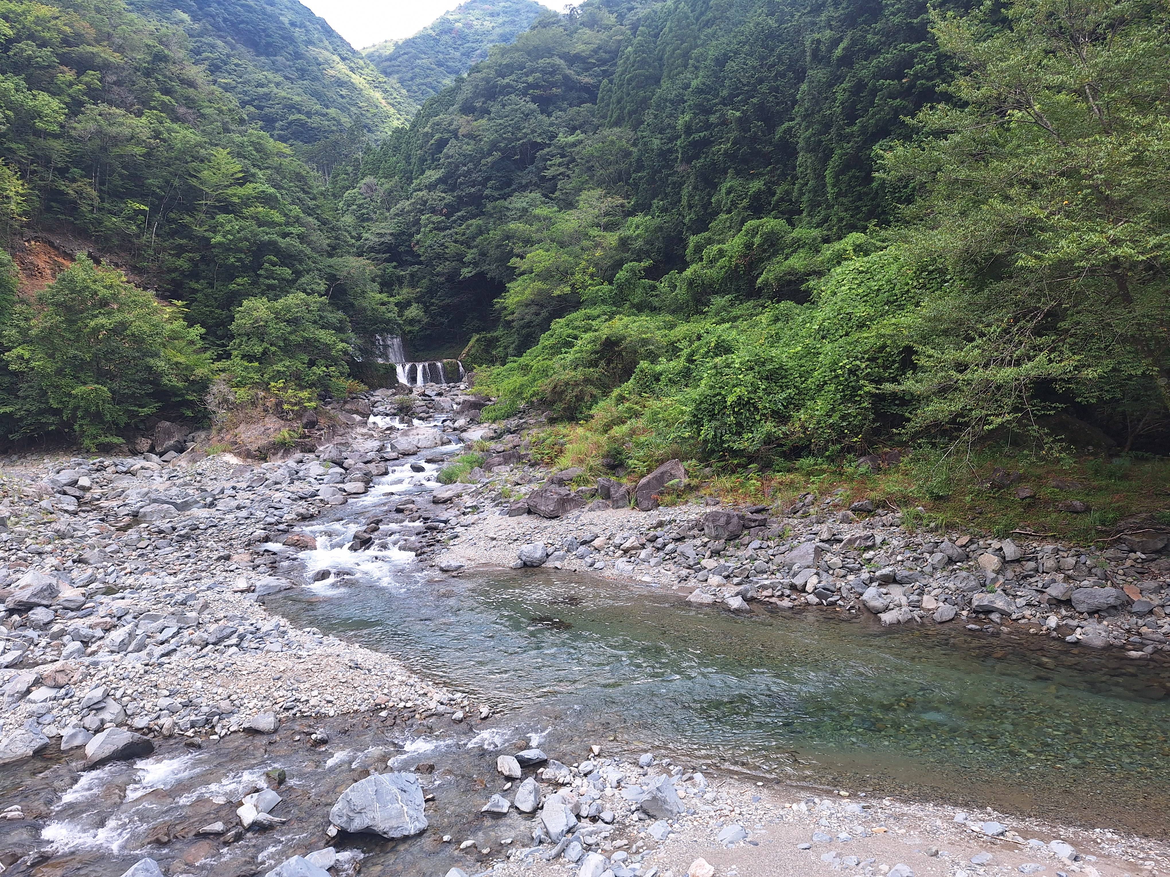 川へ行きました