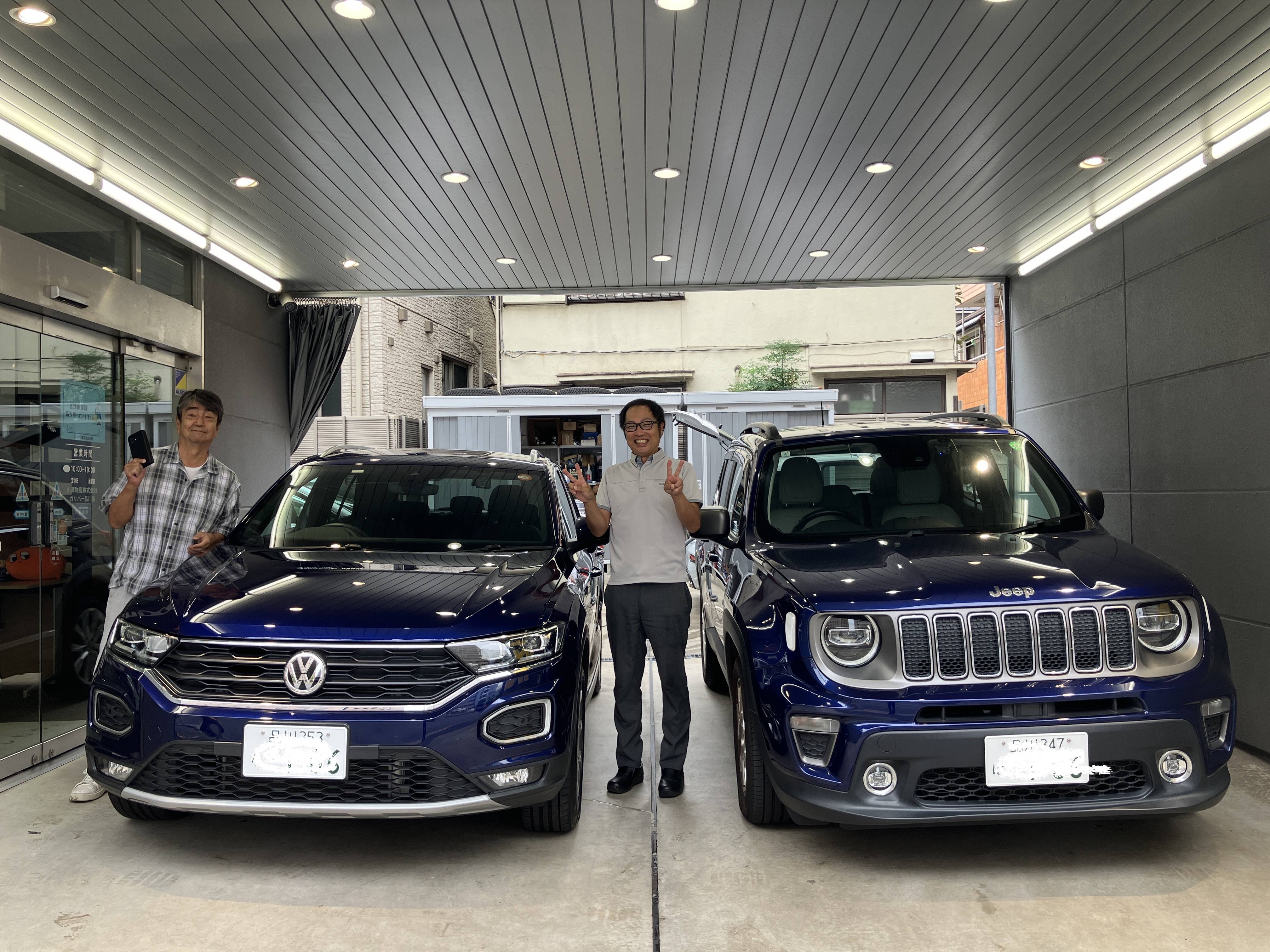 クライスラージープ レネゲードからVW T-ROCにお乗り換えです！