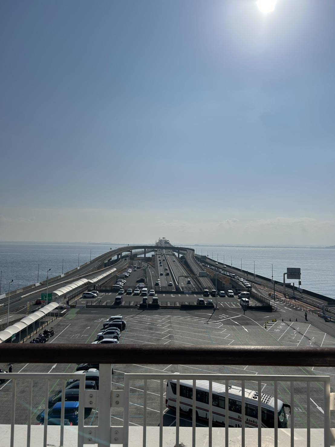 アクアライン　海ほたるからの絶景景色