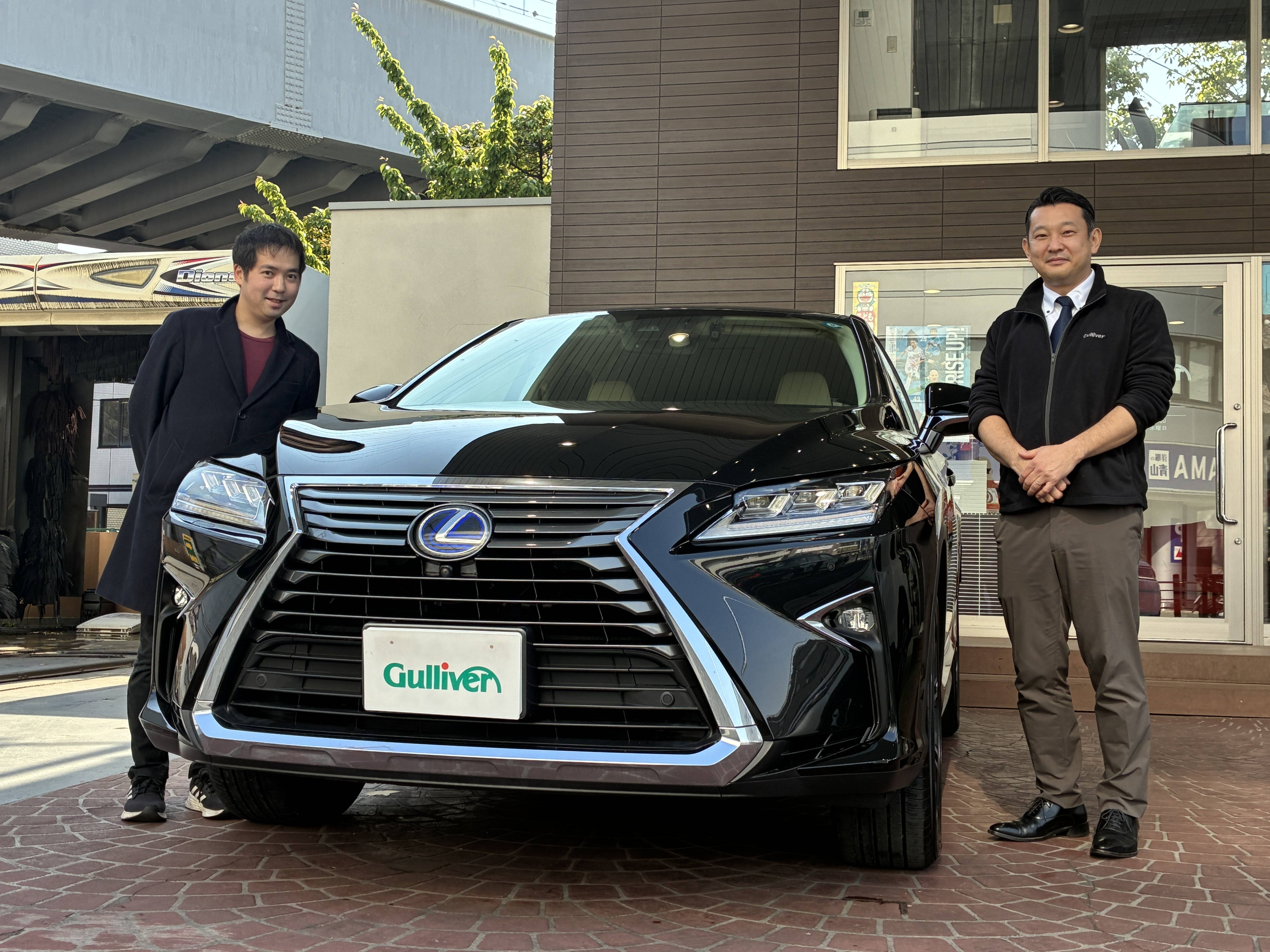 祝　レクサスRXご納車♪