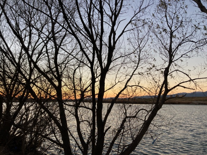 いい感じの夕日でした！！