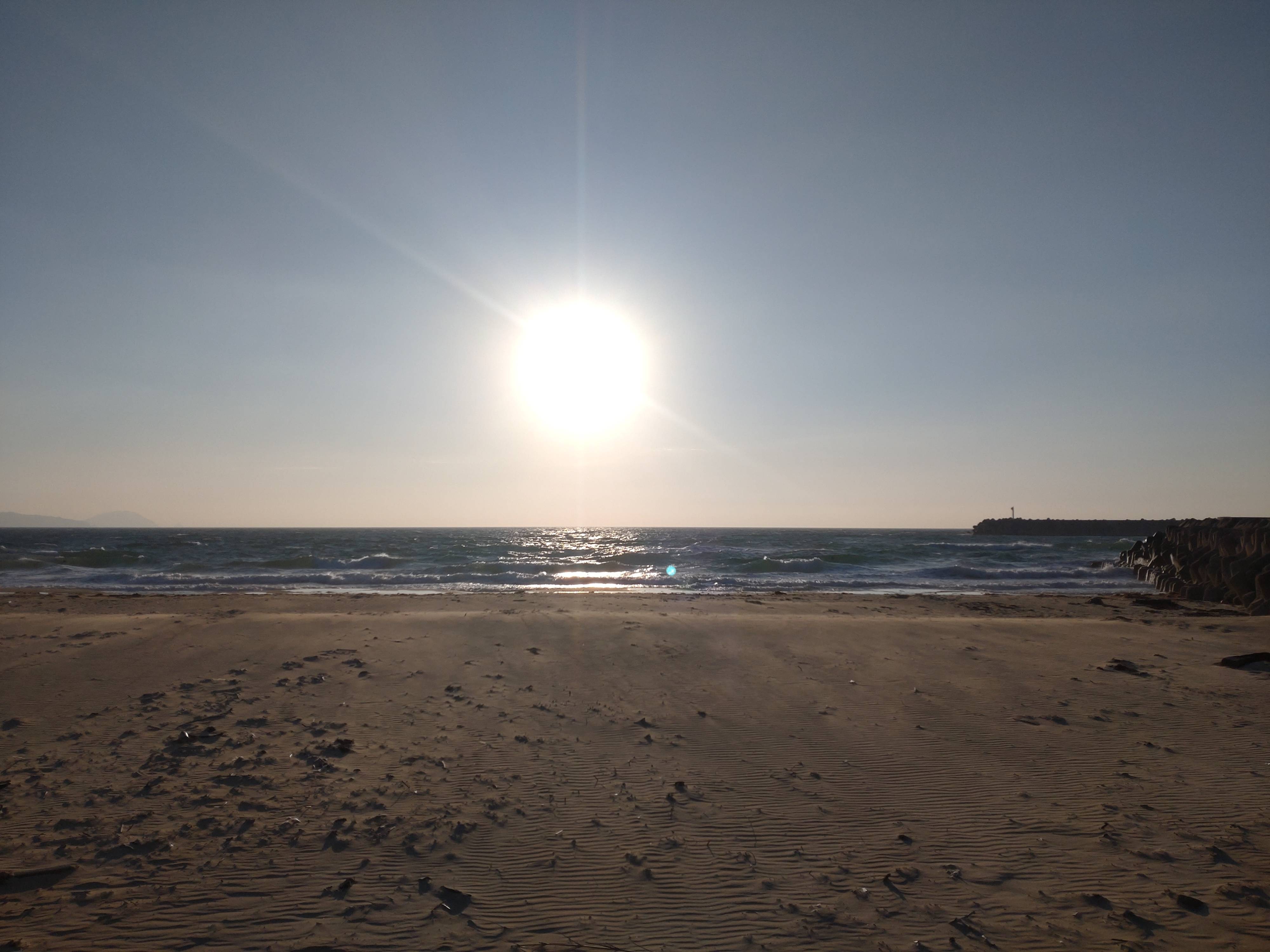 綺麗な夕日でした！
