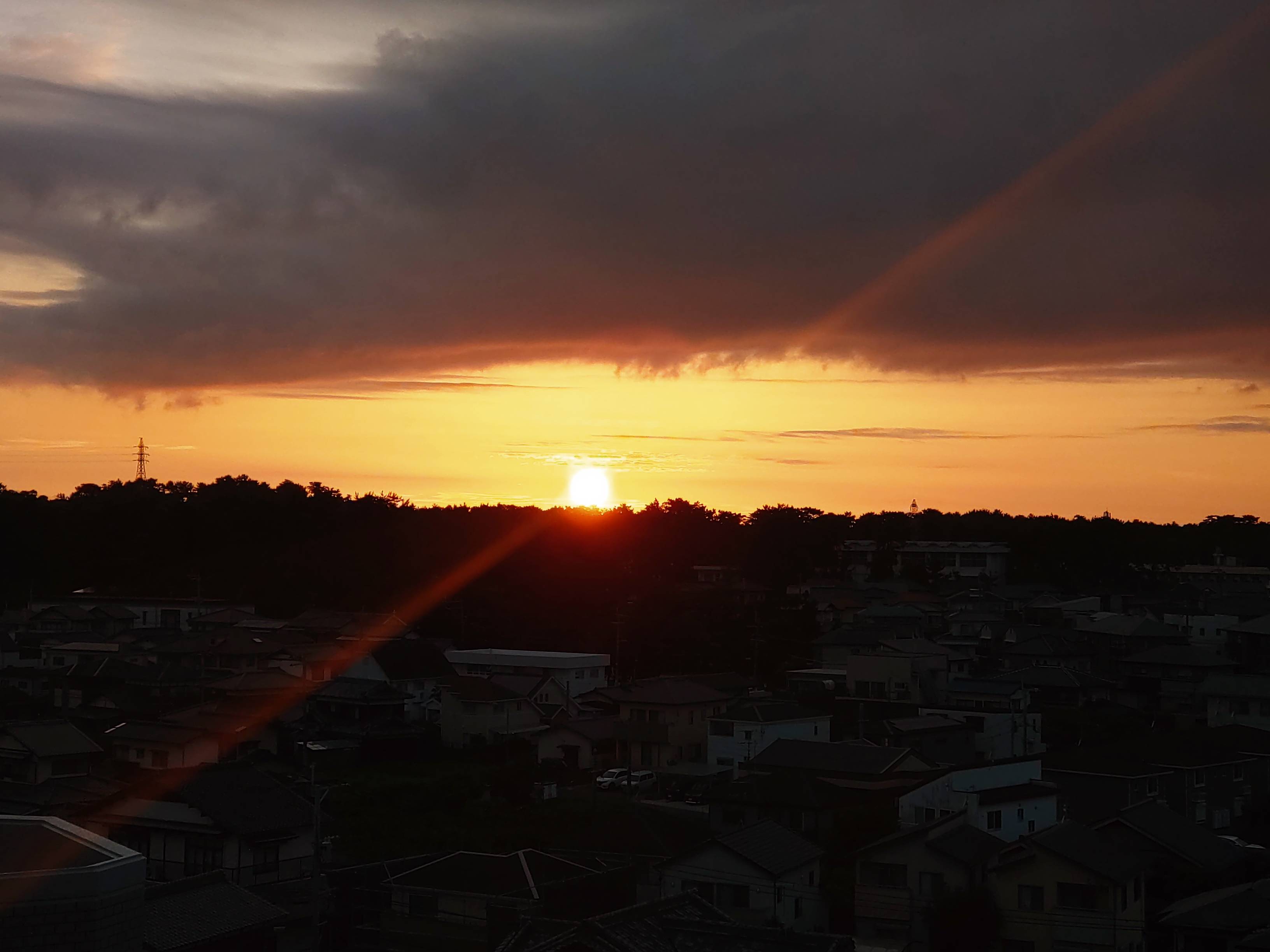 見事な夕陽でした！！