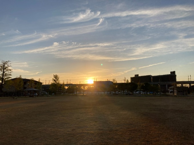 夕日と新発見