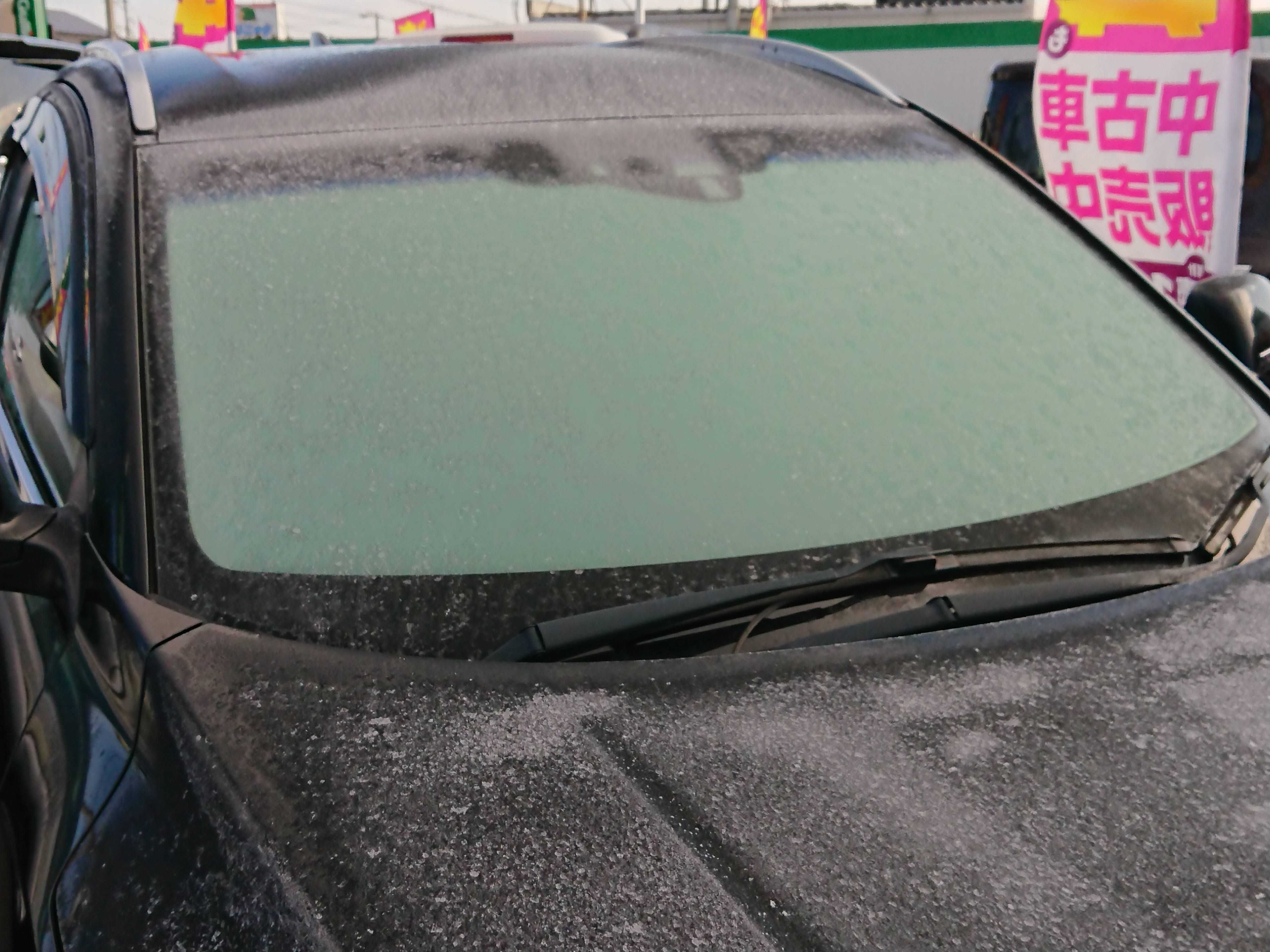 フロントガラスの凍結